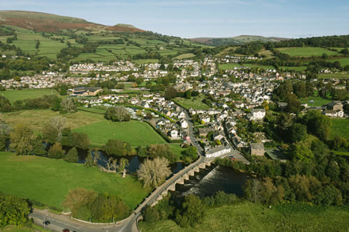 crickhowell aerial photo